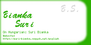 bianka suri business card